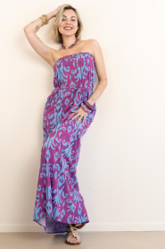The Belle of the Beach |  Strapless dress Maya | burgundy | Picture 3