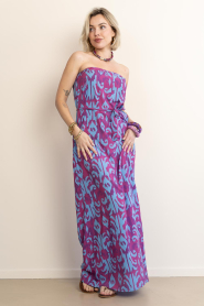 The Belle of the Beach |  Strapless dress Maya | burgundy | Picture 4