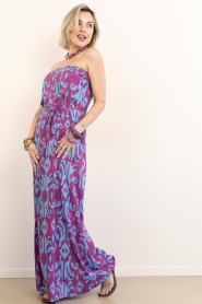 The Belle of the Beach |  Strapless dress Maya | burgundy | Picture 5