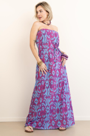 The Belle of the Beach |  Strapless dress Maya | burgundy | Picture 6