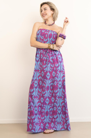 The Belle of the Beach |  Strapless dress Maya | burgundy | Picture 7