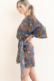 The Belle of the Beach |  Cotton mini dress with print Suzie | yellow | Picture 5