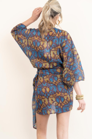 The Belle of the Beach |  Cotton mini dress with print Suzie | yellow | Picture 6