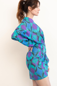 The Belle of the Beach |  Cotton mini dress with print Suzie | green | Picture 7