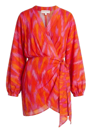 The Belle of the Beach | Katoenen mini-jurk met print Suzie | roze 