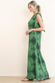 The Belle of the Beach :  One-shoulder maxi dress Ella | green - img8