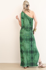 The Belle of the Beach :  One-shoulder maxi dress Ella | green - img10