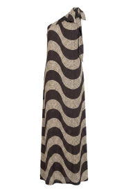 The Belle of the Beach |  One-shoulder maxi dress Ella | black