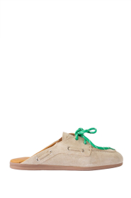 Posa |  Suede slip-on loafers Mule | taupe | Picture 1