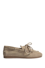 Posa |  Suede loafers brushed suède | taupe | Picture 1