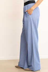 Co'Couture :  Wide leg pants Tenny | blue - img5
