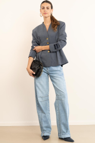 Haute L'Amitié :  Barrel jeans Drew | blue - img6