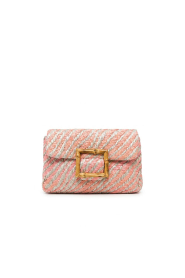 BOW19 |  Raffia shoulder bag Elise | pink | Picture 1