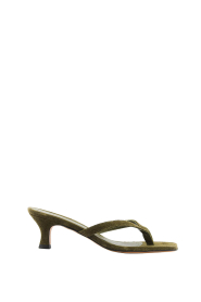 Toral |  Leather heels Rocio | moss green