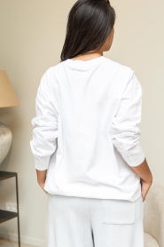 American Vintage |  Boxy fit longsleeve with logo Gix | white | Picture 7