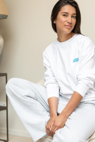 American Vintage |  Boxy fit longsleeve with logo Gix | white | Picture 5