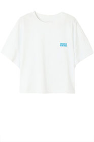 American Vintage |  Boxy fit t-shirt Gix with logo | white | Picture 1