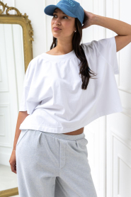 American Vintage |  Boxy fit t-shirt Gix with logo | white | Picture 4