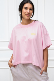 American Vintage |  Boxy fit t-shirt Gix with logo | pink | Picture 4