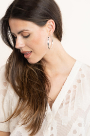 Little Soho |  Earrings Cilly Large | silver | Picture 2