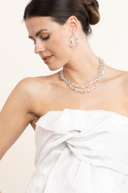 Little Soho |  Chain necklace Natascha | silver | Picture 2