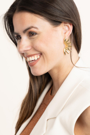 Little Soho |  Earrings Sunray | gold | Picture 3