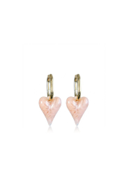 Little Soho |  Earrings with heart Marble | gold