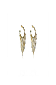 Little Soho |  Earrings String | gold | Picture 1