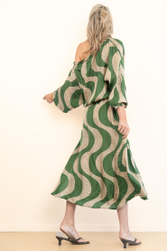 The Belle of the Beach :  Off shoulder maxi dress Alaya | green - img8