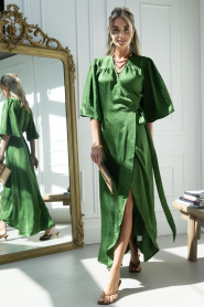 The Belle of the Beach |  Wrap maxi-dress Charlotte | green | Picture 4