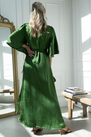 The Belle of the Beach |  Wrap maxi-dress Charlotte | green | Picture 5