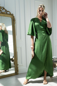 The Belle of the Beach |  Wrap maxi-dress Charlotte | green | Picture 6