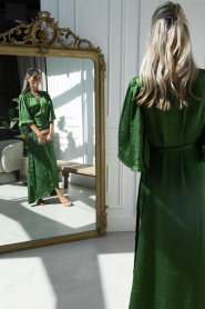 The Belle of the Beach |  Wrap maxi-dress Charlotte | green | Picture 7