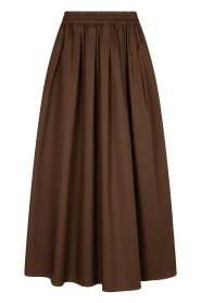 Ibana |  Cotton maxi skirt Sanai | brown | Picture 1