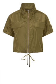 Ibana |  Shiny bomber blouse Tamili | green | Picture 1