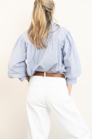 Ibana |  Blouse with puffed sleeves | blue | Picture 6