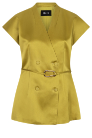 Ibana |  Silk shiny top Teja | green | Picture 1