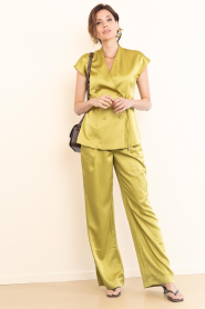 Ibana :  Satin trousers Peja | green - img2