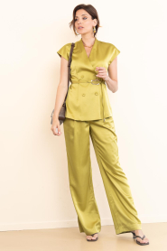 Ibana :  Satin trousers Peja | green - img3