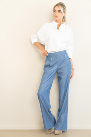 Ibana |  Rayon trousers Pami | blue | Picture 4