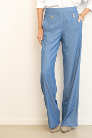 Ibana |  Rayon trousers Pami | blue | Picture 5