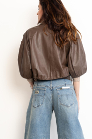 Ibana |  Soft leather blouse/jacket Jaliana | brown | Picture 9