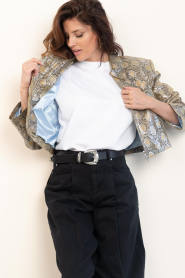Ibana |  Leather jacket with print Jaylin | animal print | Picture 4