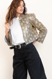 Ibana |  Leather jacket with print Jaylin | animal print | Picture 6