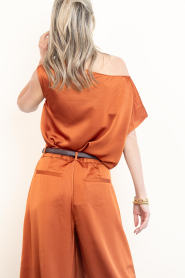 Dante6 |  Satin waterfall top Roam | brunt orange | Picture 9