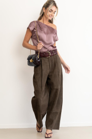 Dante6 :  Satin waterfall top Roam | plum - img3