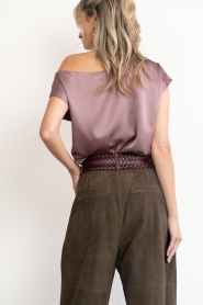 Dante6 :  Satin waterfall top Roam | plum - img8