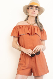 Dante6 |  Off shoulder top Marais | brunt orange | Picture 2