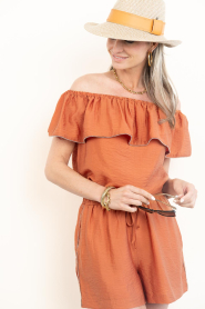 Dante6 |  Off shoulder top Marais | brunt orange | Picture 5