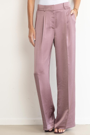 Dante6 |  Satin wide leg pants Jewels | plum | Picture 4